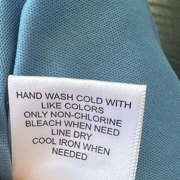 Fever Light Blue Off Shoulder Dress Size L - Picture 7 of 7